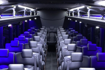 Oakland Charter Bus Interior