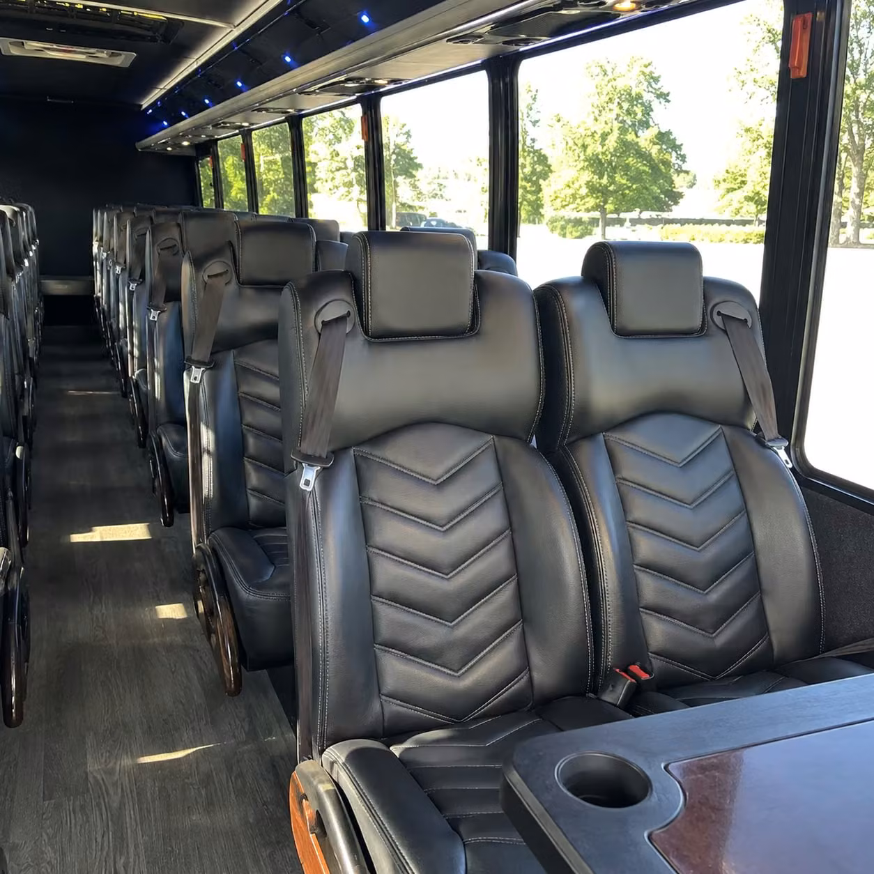 25 passenger minibus interior
