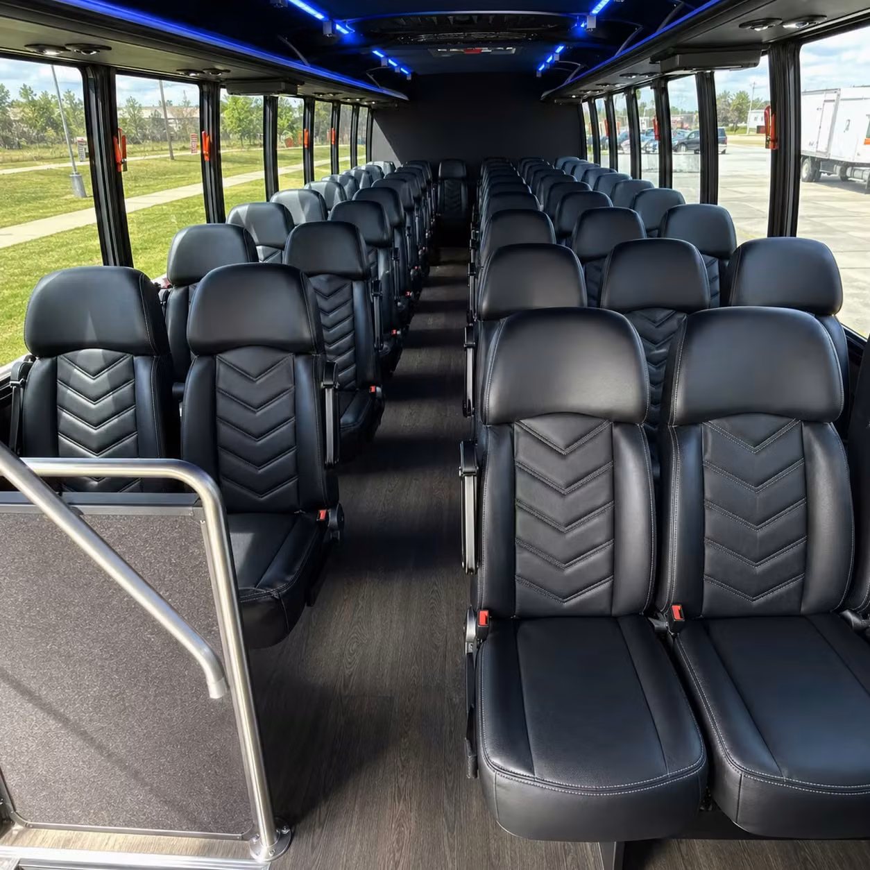 28 passenger minibus interior