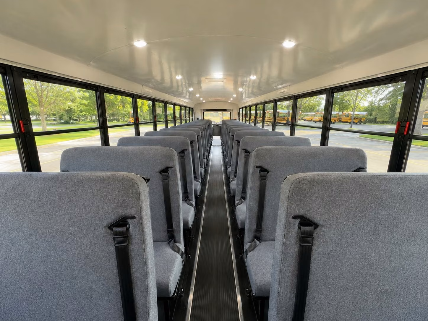 school bus inside
